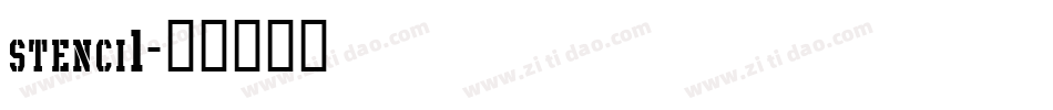 stenci1字体转换