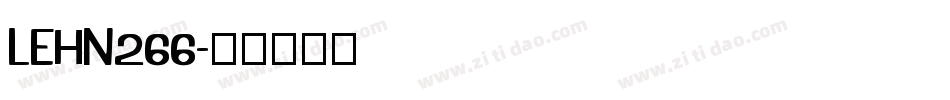 LEHN266字体转换