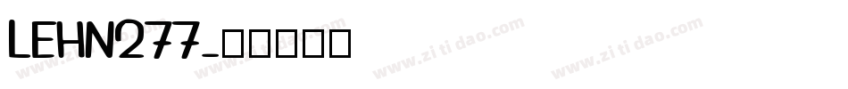 LEHN277字体转换