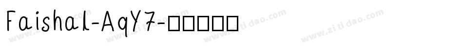 Faishal-AqY7字体转换