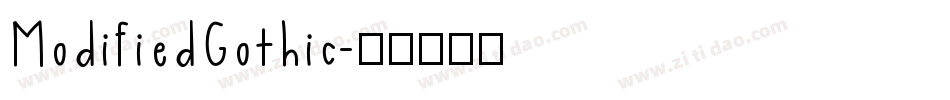 ModifiedGothic字体转换