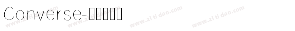 Converse字体转换