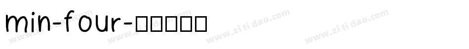 Min-Four字体转换