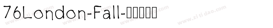 76London-Fall字体转换
