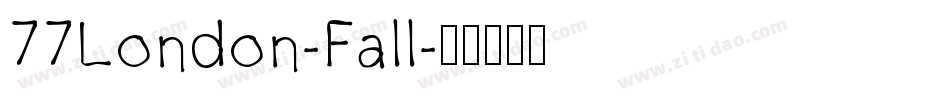 77London-Fall字体转换