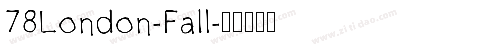 78London-Fall字体转换