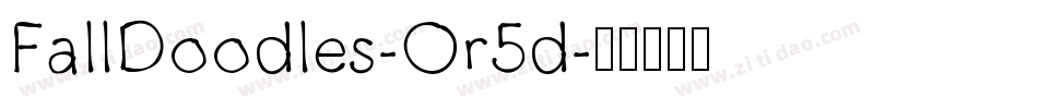 FallDoodles-Or5d字体转换