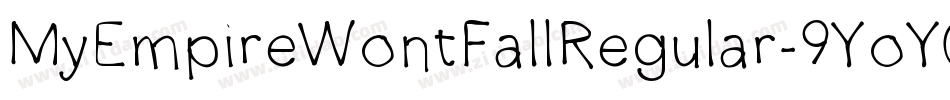 MyEmpireWontFallRegular-9YoY0字体转换
