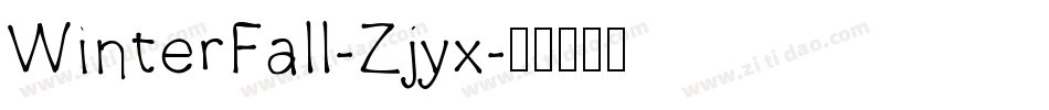 WinterFall-Zjyx字体转换