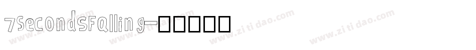 7SecondsFalling字体转换