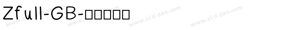 Zfull-GB字体转换