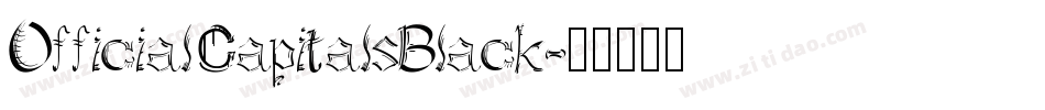 OfficialCapitalsBlack字体转换