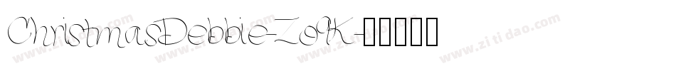 ChristmasDebbie-Zo9K字体转换