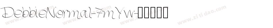 DebbieNormal-7mYw字体转换