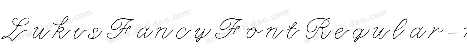 LukisFancyFontRegular-1yGj字体转换