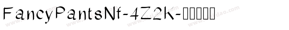 FancyPantsNf-4Z2K字体转换