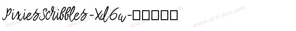 PixiesScribbles-Xd6a字体转换