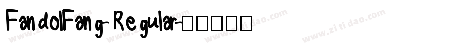 FandolFang-Regular字体转换