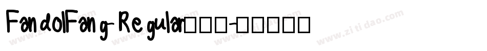 FandolFang-Regular手机版字体转换