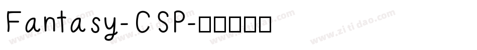 Fantasy-CSP字体转换
