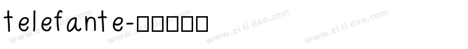 telefante字体转换