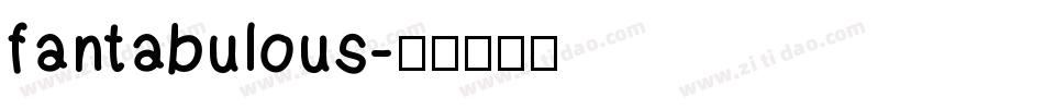 fantabulous字体转换