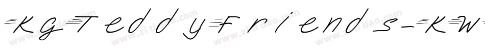 KgTeddyFriends-KWWZ字体转换