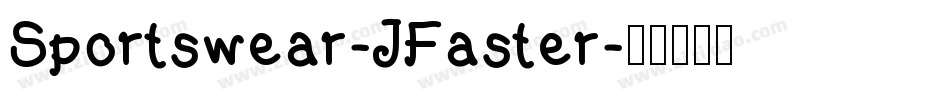 Sportswear-JFaster字体转换