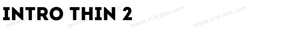 Intro-Thin-2字体转换
