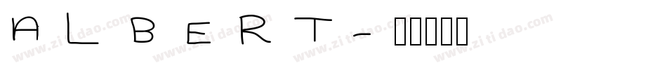 ALBERT字体转换