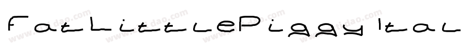 FatLittlePiggyItalic-OYEO字体转换