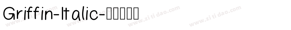 Griffin-Italic字体转换
