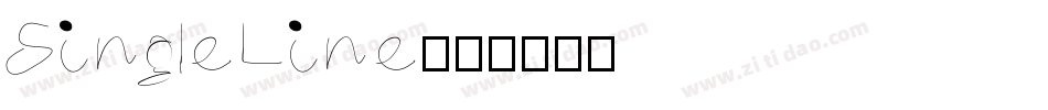 SingleLine字体转换