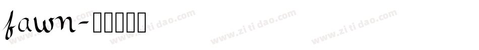 fawn字体转换