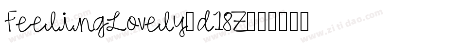 FeelingLovely-d18Z字体转换