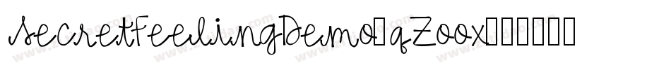 SecretFeelingDemo-qZoox字体转换