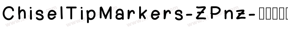 ChiselTipMarkers-ZPnz字体转换