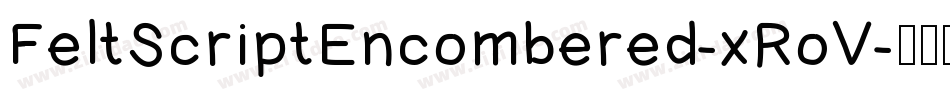 FeltScriptEncombered-xRoV字体转换