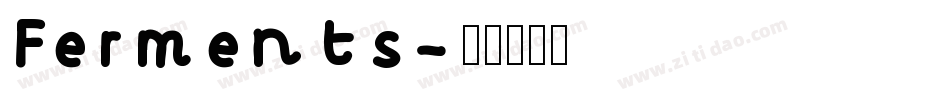 Ferments字体转换