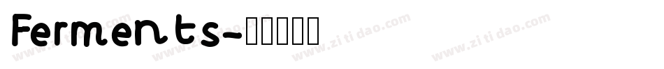 Ferments字体转换