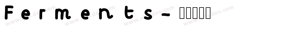 Ferments字体转换