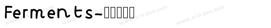 Ferments字体转换