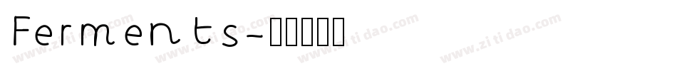 Ferments字体转换