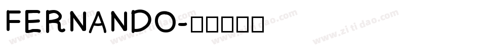 FERNANDO字体转换