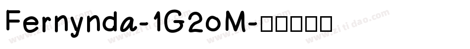 Fernynda-1G2oM字体转换