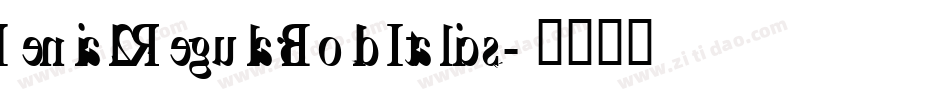 Denial2RegularBoldItalics字体转换