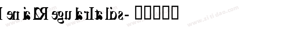 Denial2RegularItalics字体转换