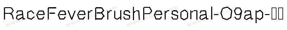 RaceFeverBrushPersonal-O9ap字体转换