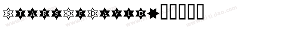 StarsOfDavid字体转换