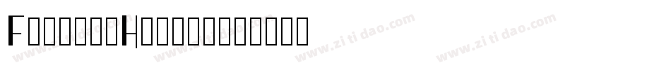 FiftiesHollow字体转换